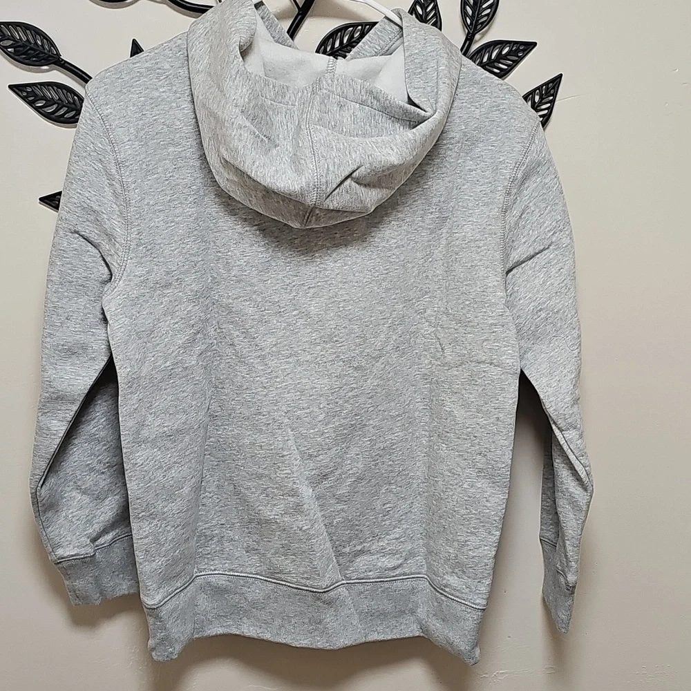 GAP‎ Kids Heather Gray Hoodie with Dark Blue Accents